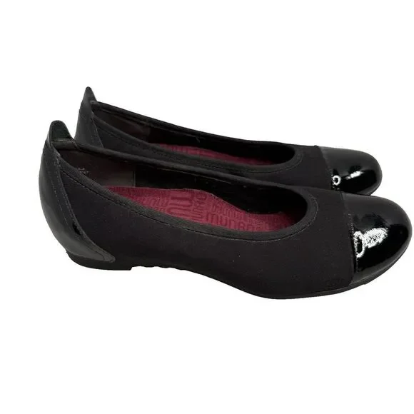 Munro Slip-On Loafer Shoes Size 6M Traveler Black Stretch Fabric Made In USA - Picture 2 of 16